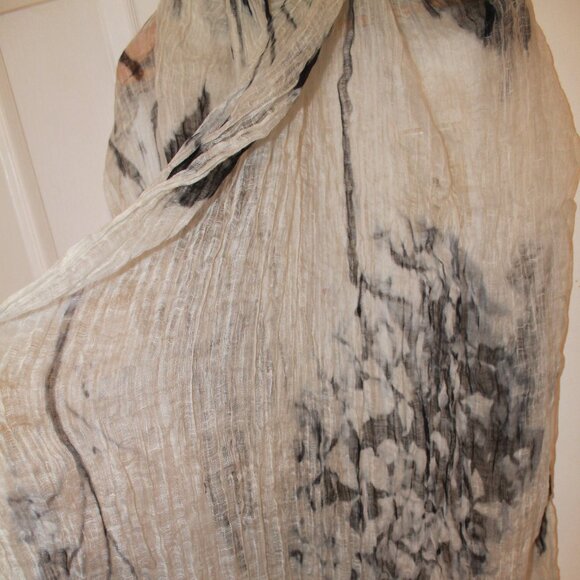 BRUNELLO CUCINELLI Womens Linen Scarf Wrap - Picture 3 of 4